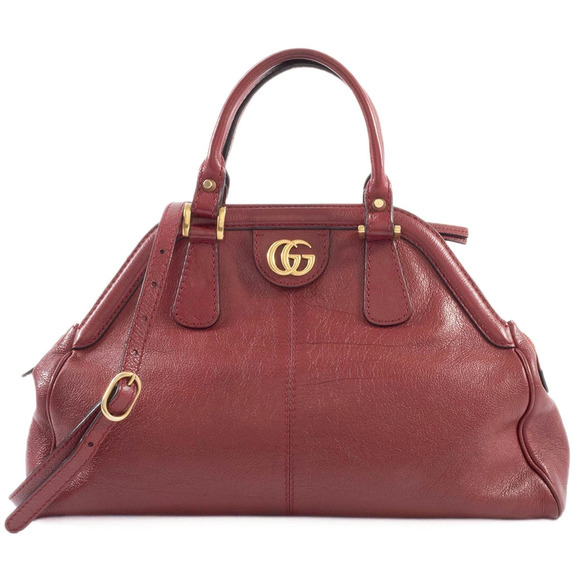 Gucci Handbags - Gucci Bag Shoulder Liber Top Handle Leather Red Tiger Head